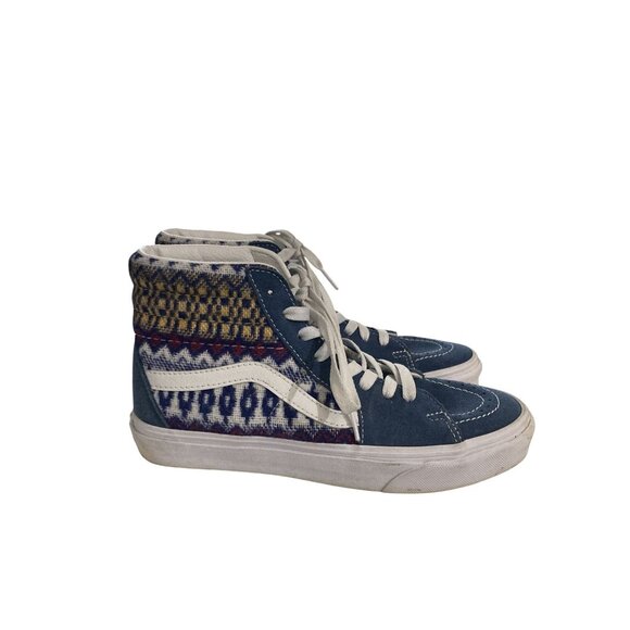 Vans 507698 unisex  Size W8 M6.5 Aztec Pattern Canvas hi-top skate Sneakers - Picture 4 of 7